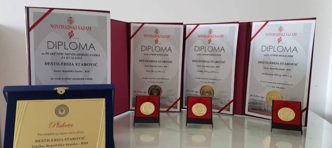 Destilerija Starović iz Gacka osvajač priznanja na Poljoprivrednom sajmu u Novom Sadu-2018 Destilerija Starović iz Gacka osvajač priznanja na Poljoprivrednom sajmu u Novom Sadu-2018